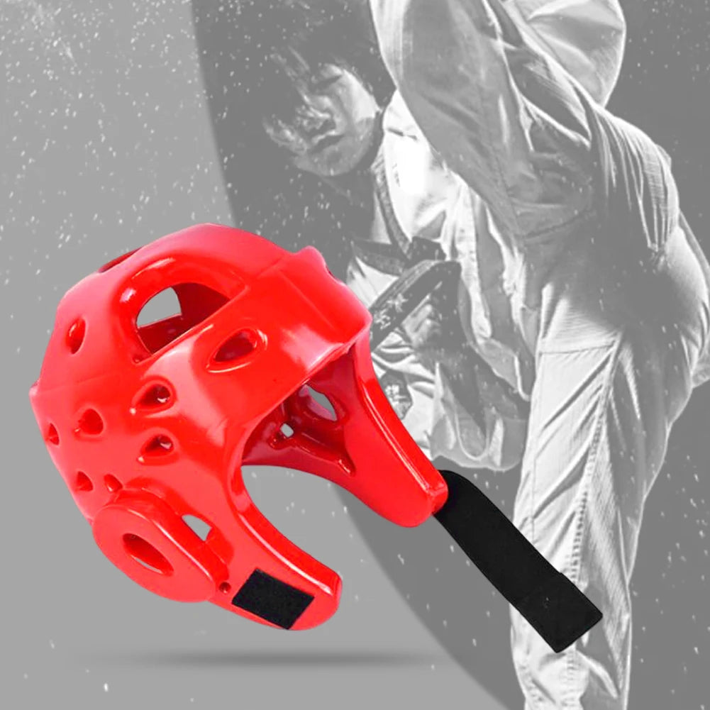 Taekwondo Helmet Martial Arts Headgear Head Protection Muay Thai Helmet PU Kickboxing Helmet for Taekwondo Kickboxing