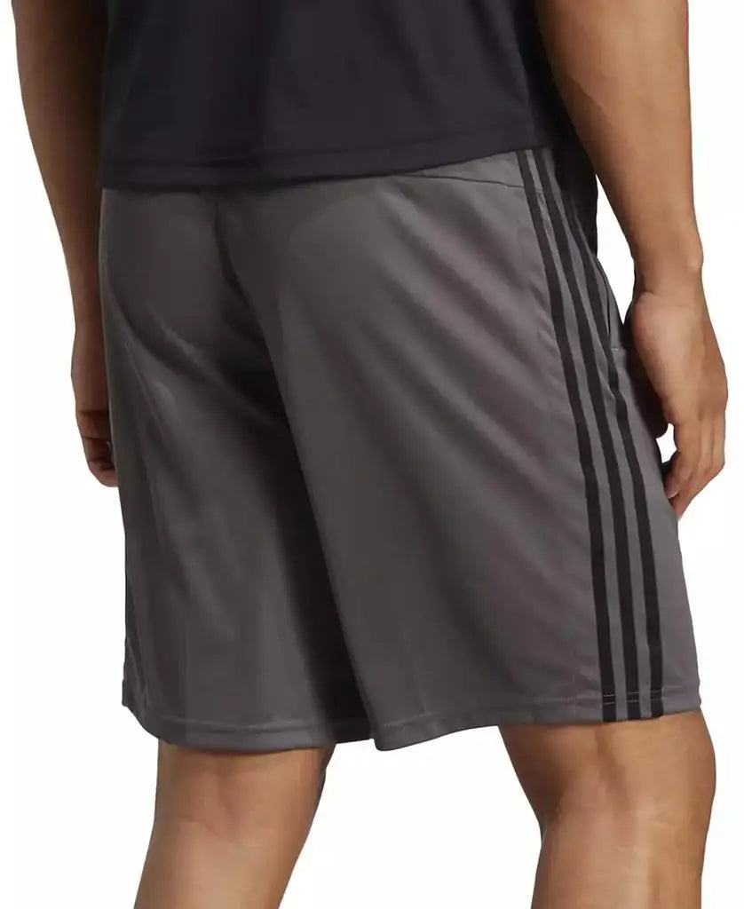 Men's 10 Inch Classic Fit 3-Stripes Breathable  Training Shorts Sportswear Accessories