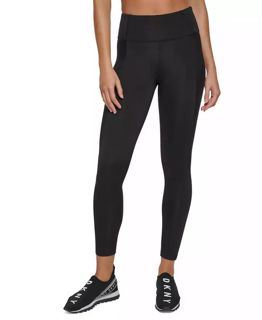 DKNY High-Waist 7/8 Compression Running Leggings for Fitness Enthusiasts Sports Shoes And Accessories