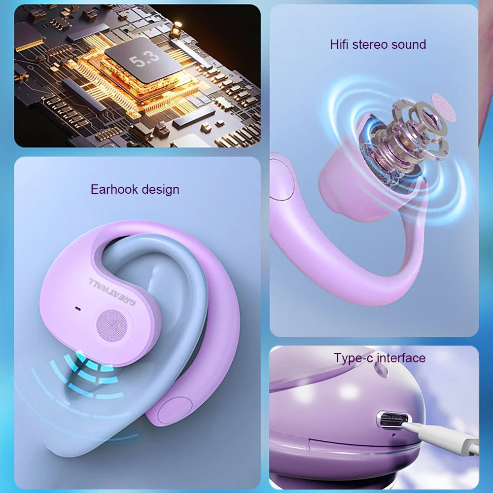 AI Real-Time Translation Wireless Bluetooth Earphones Supporting Over 100 Voice Languages Translation Headphones