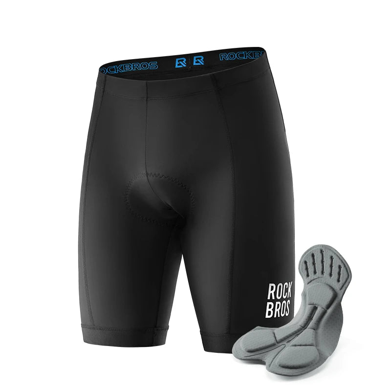 Men's Cycling Shorts 3D Gel Pad Cycling Underwear Anti-Slip Breathable Bike Bicycle Liner Shorts Men MTB Road Riding