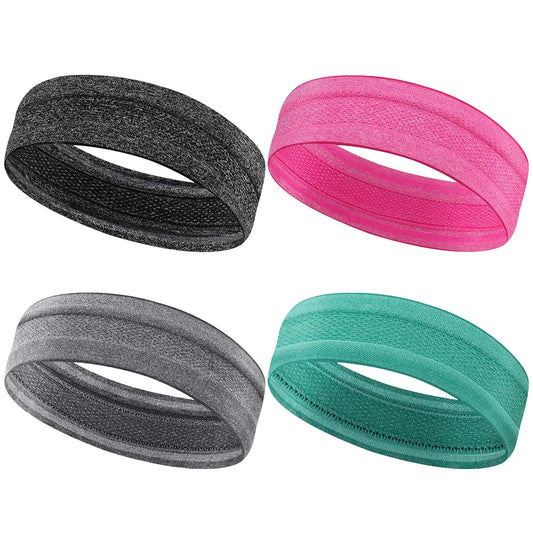 Sports Headband Fitness Hair Bands Moisture Wicking Running Headband Anti Slip Breathable for Yoga Tennis Basketball
