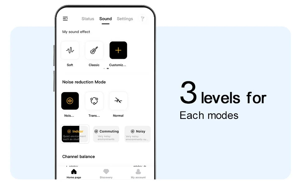 Wireless Earphone 40dB Noise Cancelling Bluetooth 5.2 Headphone 6 Mic ENC HD Call TWS Earbuds Transparency Mode