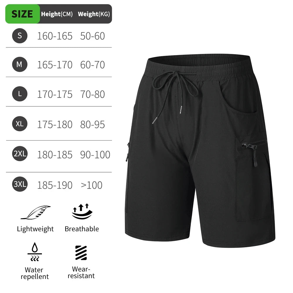 MTB Shorts Summer Men Cycling Shorts 2 in 1 Mountain Bike Padded Shorts Double Layer Downhill Bike Quick Dry Short Pants