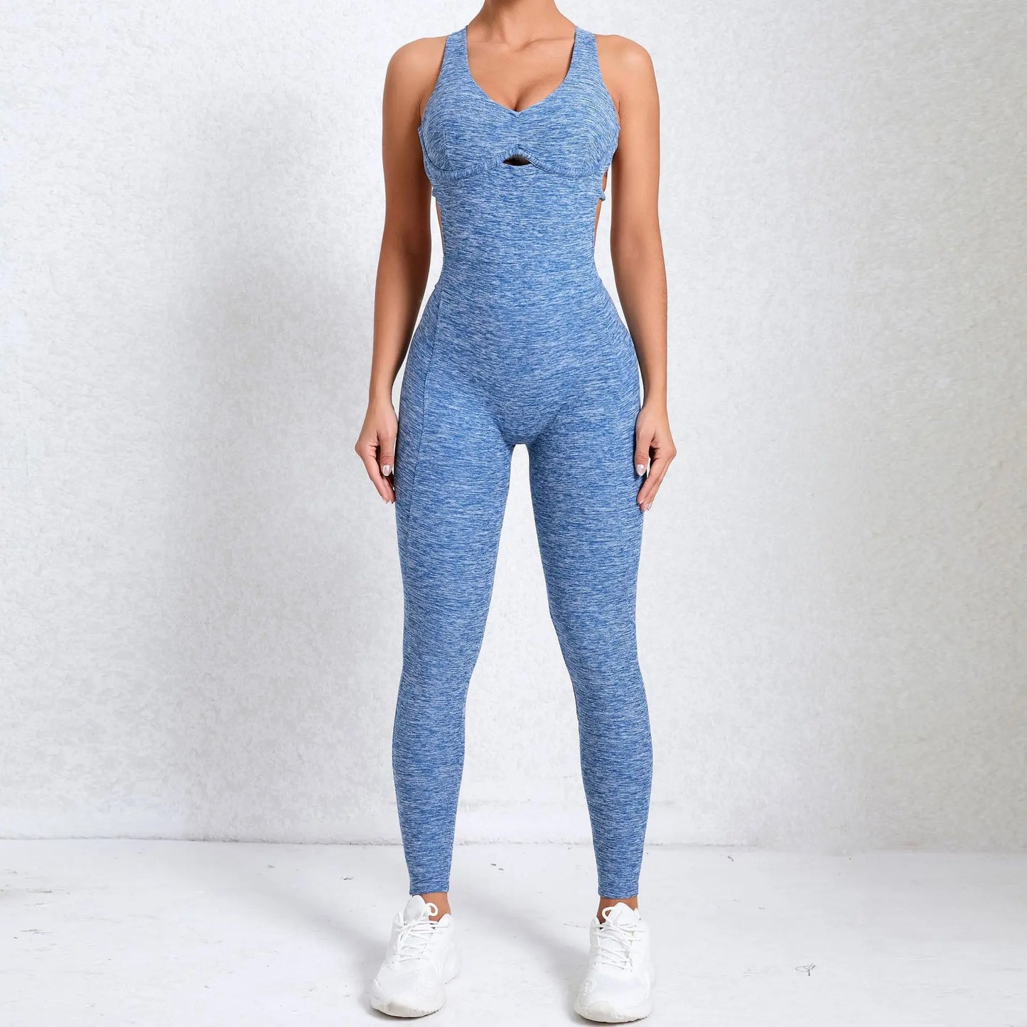 Women Gym Jumpsuit Female Yoga Set Workout One-piece Suit Women Sports Push Up Yoga Clothes Backless Activewear Fitness Set