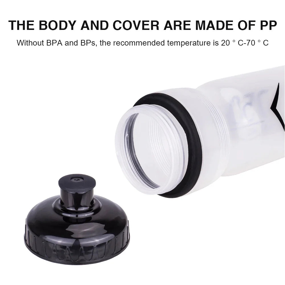 750ML Portable Mountain Bicycle Water Bottle Cycling Equipment Cycling Bottle Outdoor Sport Camping Drink Jug for MTB Cup Holder