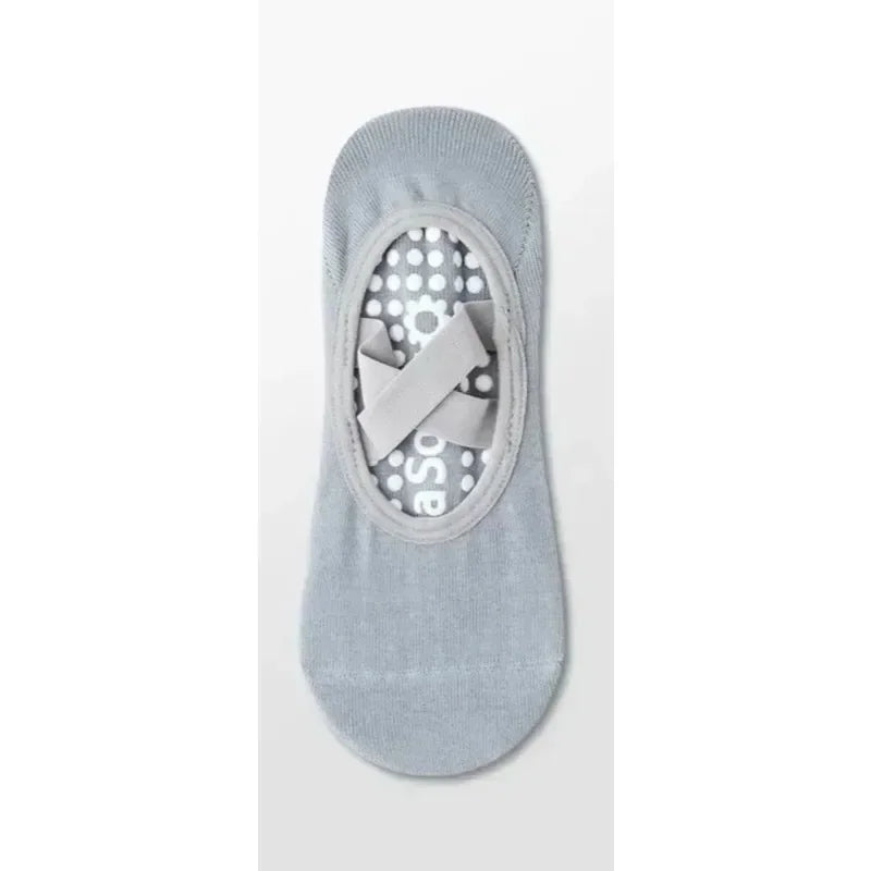 Yoga Sock Non-Slip Woman Socks Sports Fitness Pilates Silicone Breathable Summer Bandage Dance Ballet Solid Cycling Running