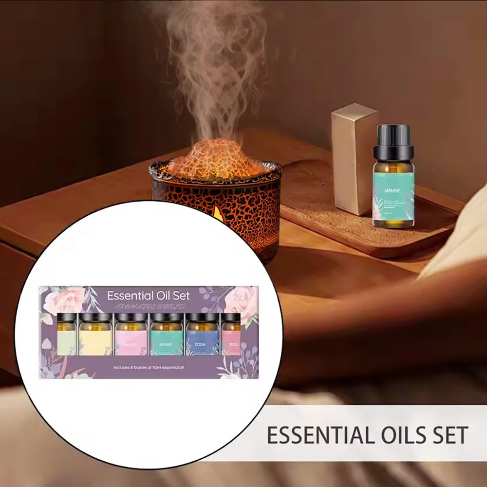Diffuser For Home Ultimate Aromatherapy Experience  6 Piece Luxury Essential Oil Kit for Diffusers w/ Premium Scents (Lily/Jasmi