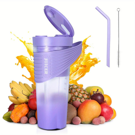 Portable Blender, Blender for Shakes and Smoothies Rechargeable Personal Blender, Mini Blender with Ultra Sharp Four Blades