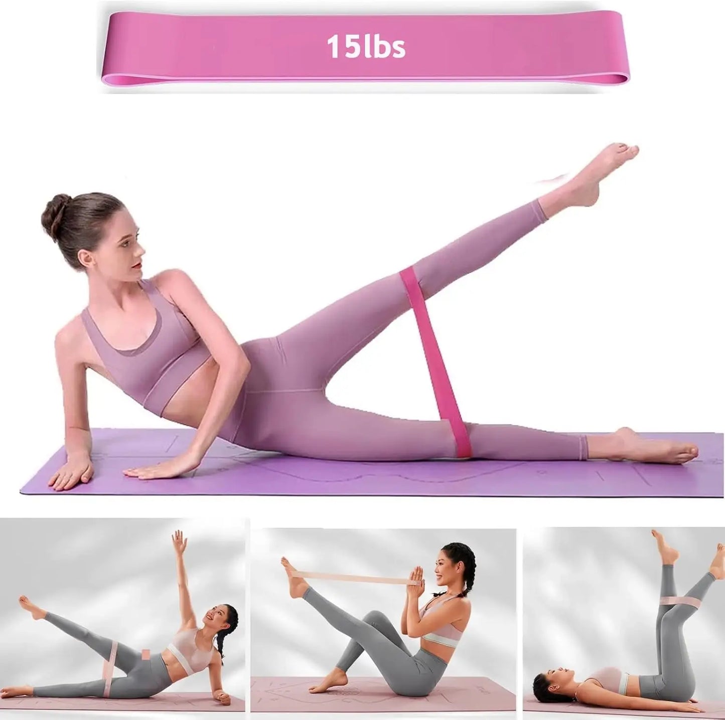 Pilates Essentials Kit for Women - Better Yoga Pilates Kit for Home Workouts with Pilates Ring and Ball Set, Booty Bands