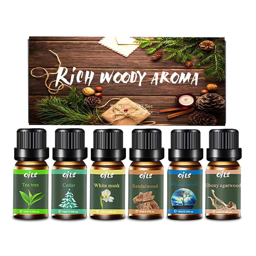 Diffuser For Home 6 Piece Essential Oil Set with 6 Fragrance Options  Oils for Aromatherapy  Used For Diffuser Aroma