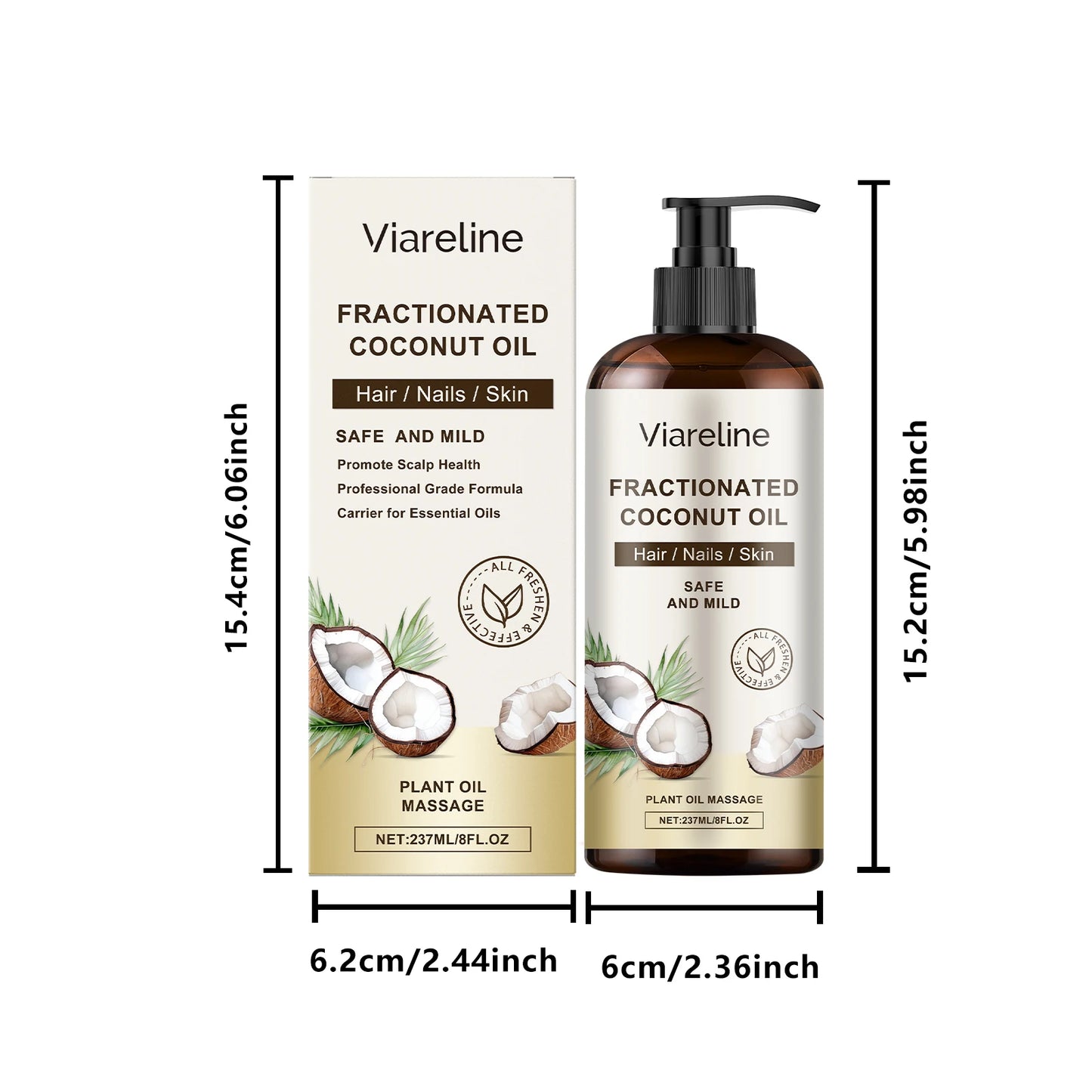 Coconut Body Skin Oil Daily Moisturizing Relief StressNourishing Reduce Roughness Softening Enhance Elasticity Body Essence Oil