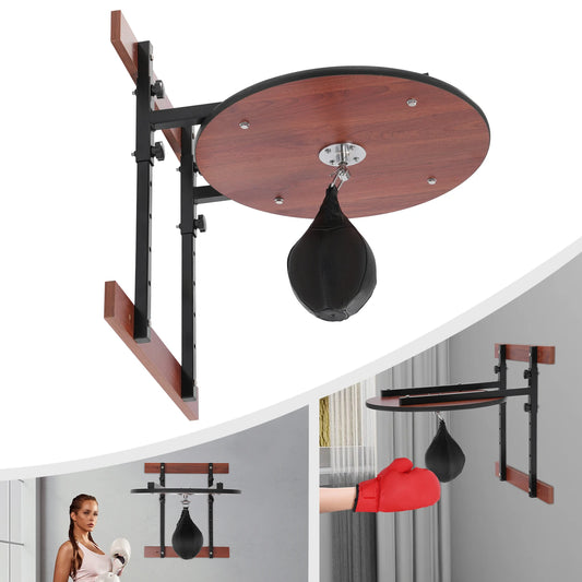 Wall-Mounted Adjustable Speed Bag Platform Kit Swivel Punching Fitness Training