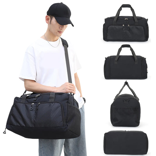 Travel Duffle Bag with Shoe Compartment and Wet Pocket Carry On Weekender Bag Large Duffle Bag for Travel Workout Sport