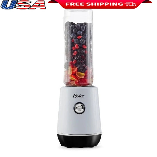 Portable 500W Personal Blender with 20oz BPA-Free Sport Bottle Stainless Steel Blades One-Touch Operation Smoothies Shakes