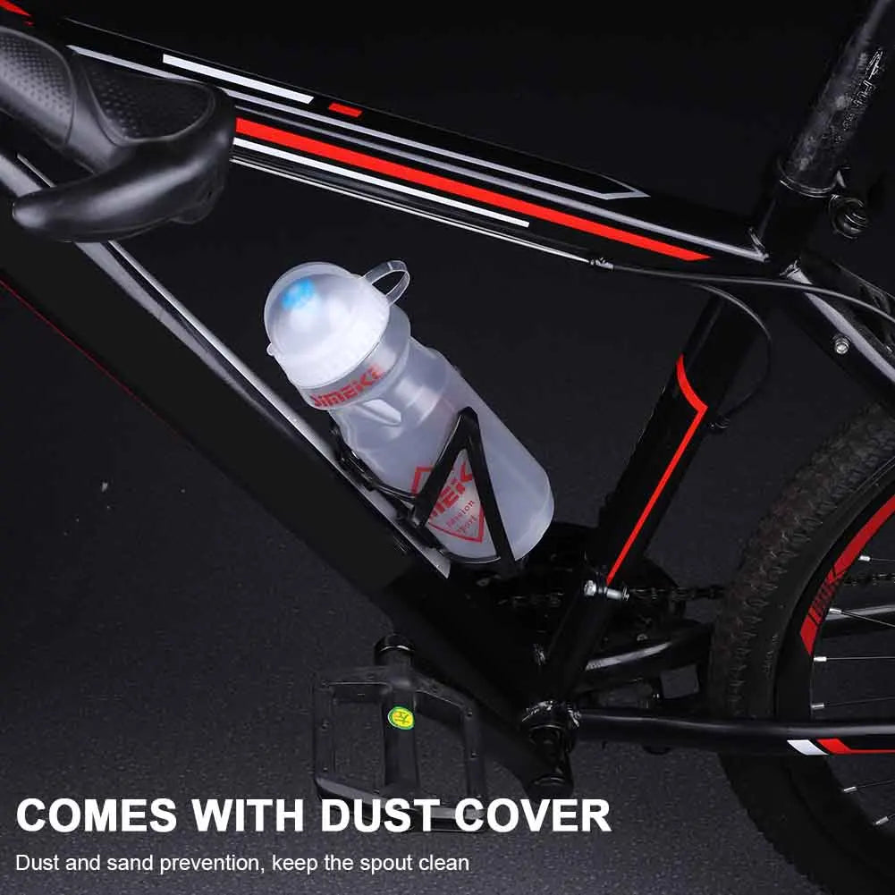 610ml Lightweight Drinking Bottle with Holder Mountain Road Bike Bottle Portable Water Cup for Fitness Riding Camping Hiking