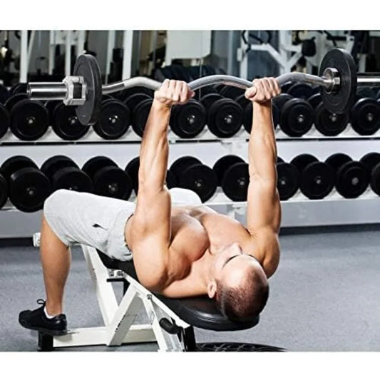 2 Inch EZ Curl Bar with Weights, 700LBS Weight Capacity Curl Barbell for Bicep, Tricep and Weight Lifting Exercises