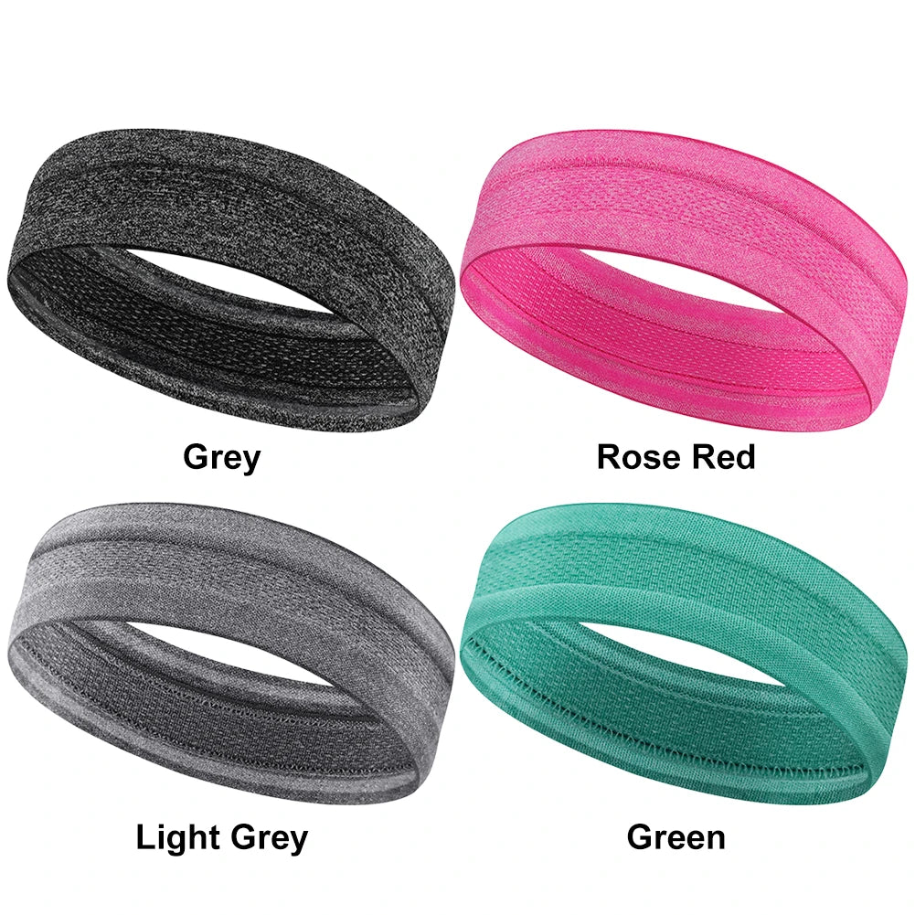 Sports Headband Fitness Hair Bands Moisture Wicking Running Headband Anti Slip Breathable for Yoga Tennis Basketball