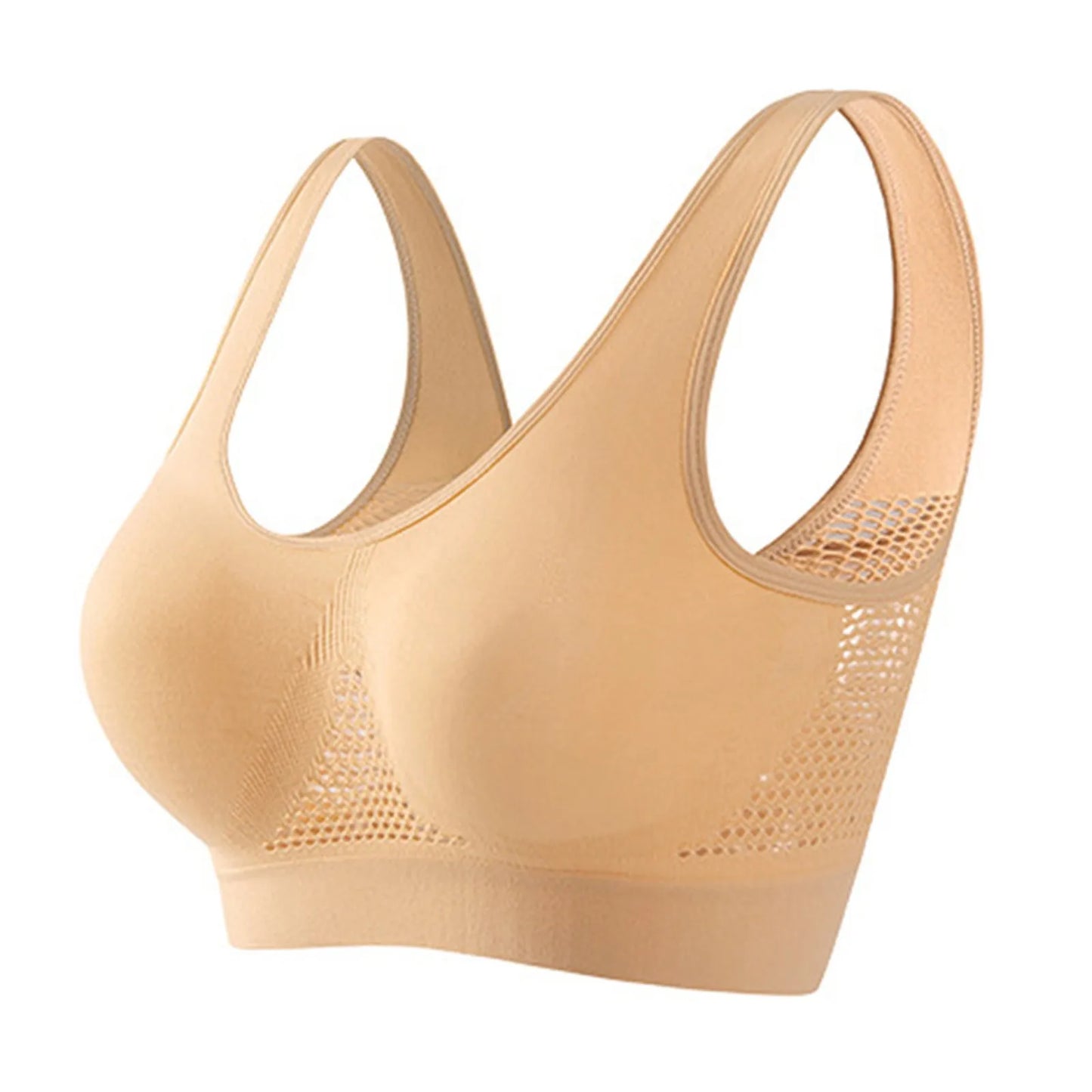 Seamless Sports Bra Shock-absorbing Steel Ring Free Fashionable Vest Breathable Quick Drying Yoga Vest Stress Free Fitness