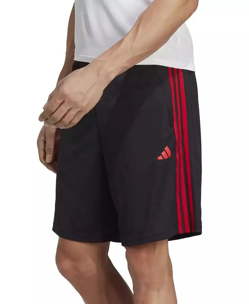 Men's 10 Inch Classic Fit 3-Stripes Breathable  Training Shorts Sportswear Accessories