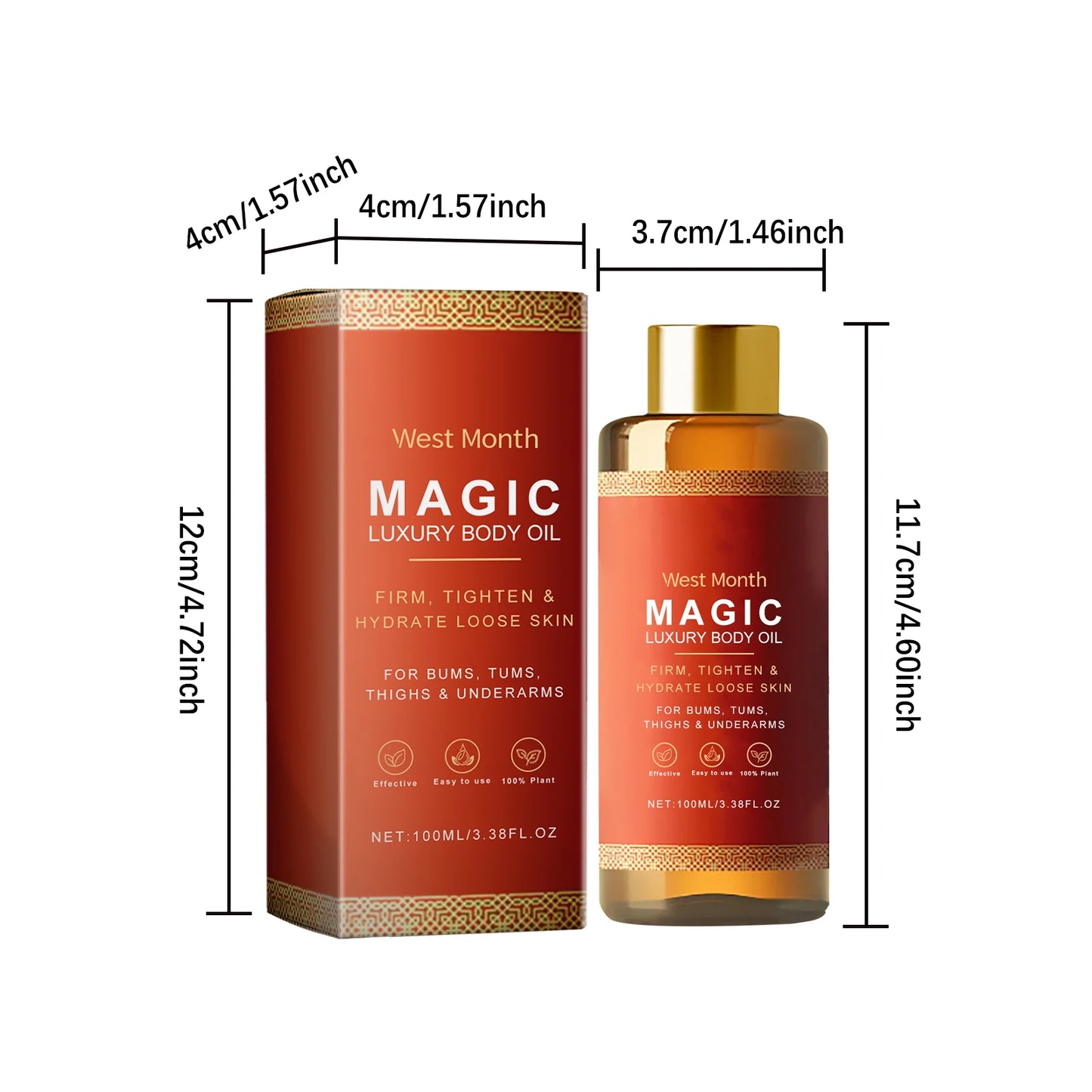 Body Tightening Skin Oil Daily Massage Reduce Sagging Moisturizing Glowing Skin Tone Lifting Body Essential Oil