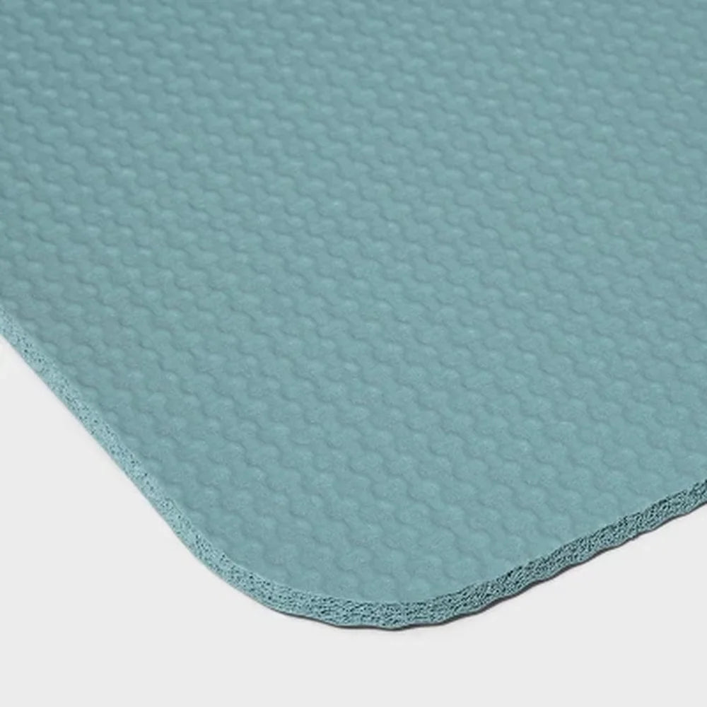 Yoga Mat 6mm High Tack Grip Nitrile Rubber Lightweight Cushioning Yoga Pilates Low Impact Exercises Home Studio