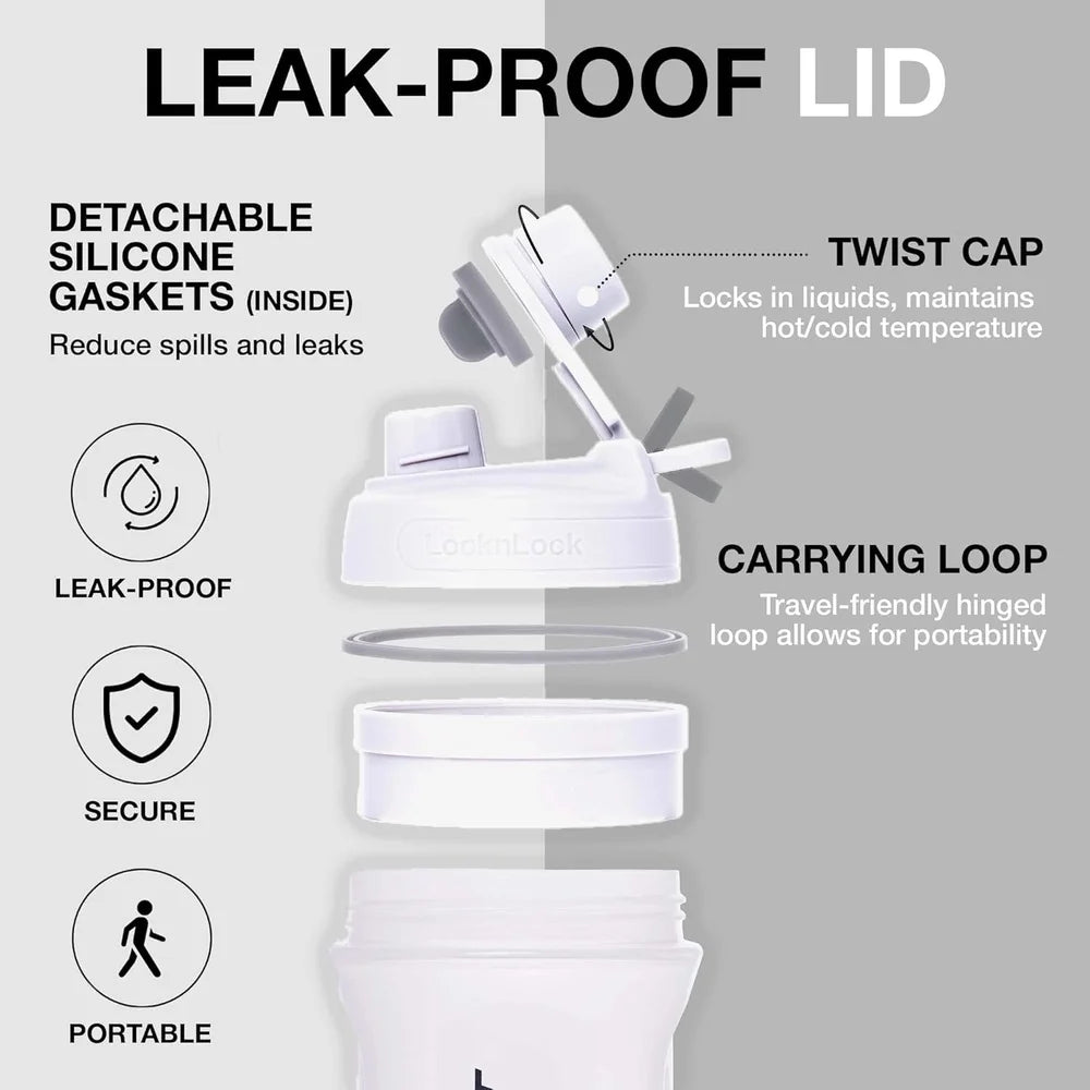 28 oz Travel Fitness Protein Shaker BPA Free Tritan Plastic Leak Proof Portable Smoothies Shakes Gym Bag