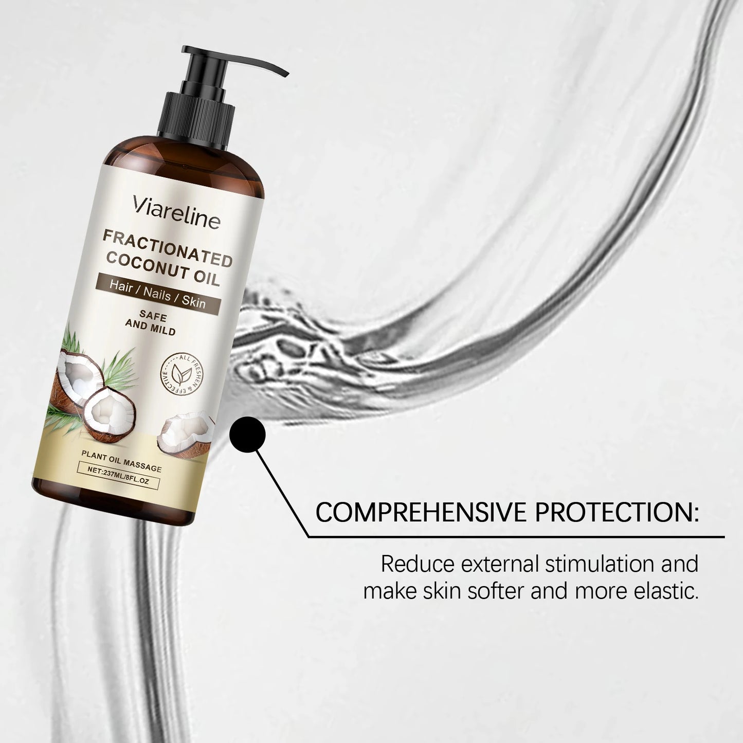 Coconut Body Skin Oil Daily Moisturizing Relief StressNourishing Reduce Roughness Softening Enhance Elasticity Body Essence Oil