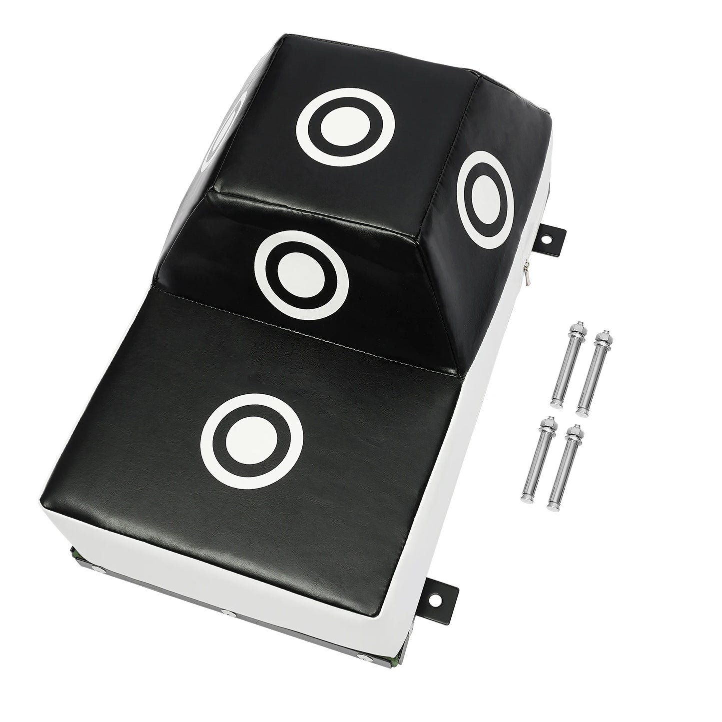 Wall Mount Uppercut Boxing Training Punching Target with Marking Points Black White PU Steel Sponge EVA Adult