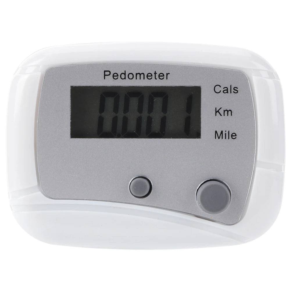 Walking Pedometer Clip On Step Counter Mile Kilometer Calorie Calculation Electronic Pedometer Step 0-99999 for Walking Running