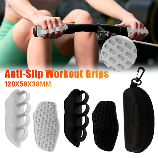 1/2pair Silicone Fingerless Fitness Gloves Anti-Slip Workout Hand Grips Strengthener Ergonomic Hand Protector For Gym Exercise