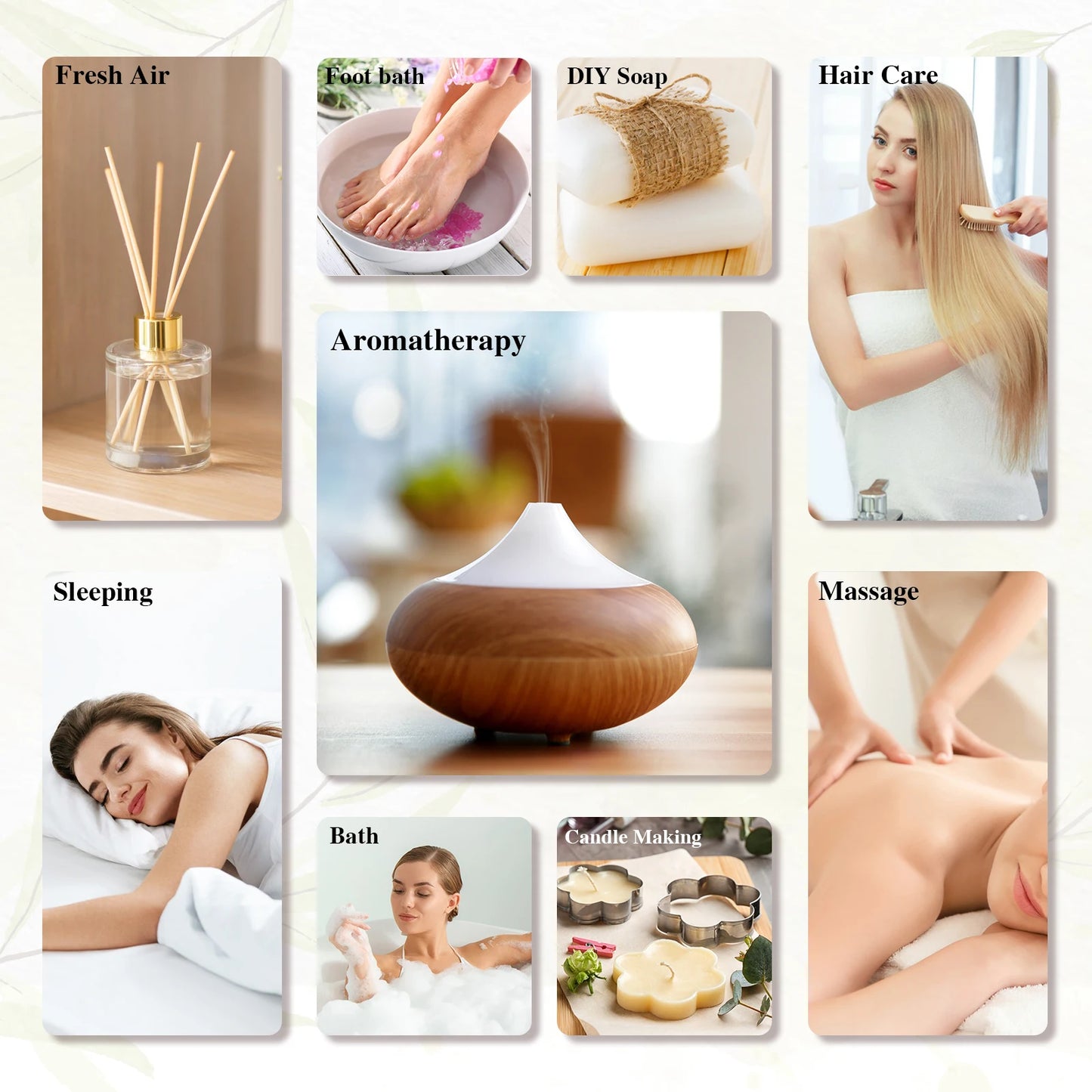 28pcs Pure Natural Essential Oils Gift Set For Humidifier Diffuser Lavender Vanilla Sage Jasmine Rose