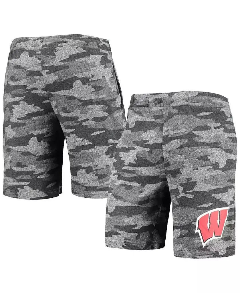 Men's Charcoal, Gray  Camo Backup Terry Jam Lounge Shorts