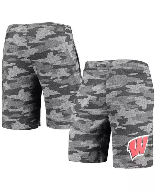 Men's Charcoal, Gray  Camo Backup Terry Jam Lounge Shorts