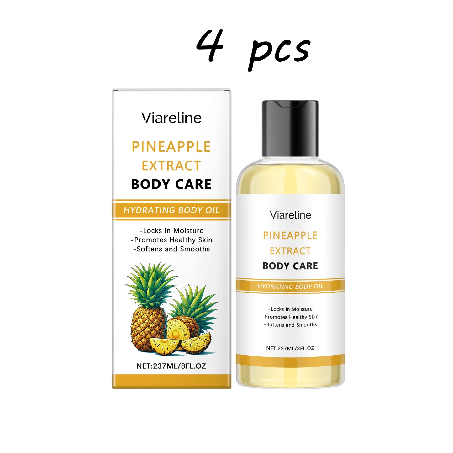 Natural Pineapple Body Care Oil Moisturizing Enhance Roughness Improve Skin Texture Glowing Skin Tone Softening Body Skin Oil