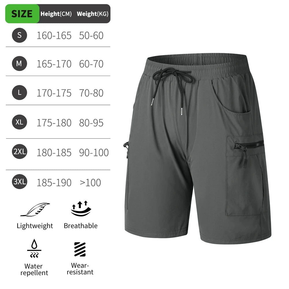 MTB Shorts Summer Men Cycling Shorts 2 in 1 Mountain Bike Padded Shorts Double Layer Downhill Bike Quick Dry Short Pants