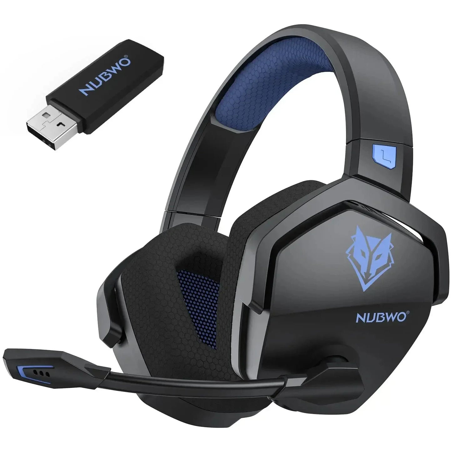 Dual Wireless Headsets Gamer with Microphone for PS5, PS4, PC, Mobile, Switch, 2.4GHz Bluetooth 5.3 Gaming Headphones