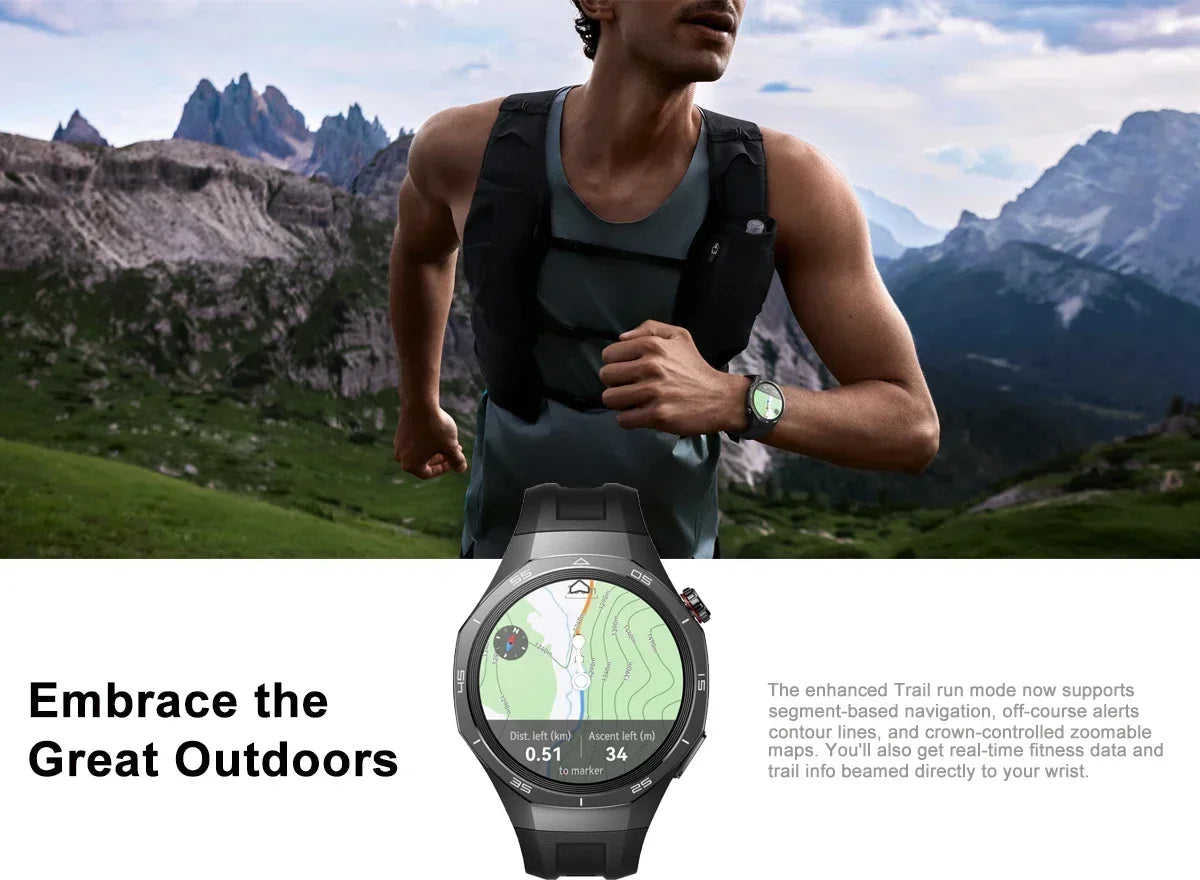 Watch GT 5 Pro Smartwatch, Sharp-Edged Design, up to 14 Days Battery Life, Pro-Level Sports Watch, Health Tracking,