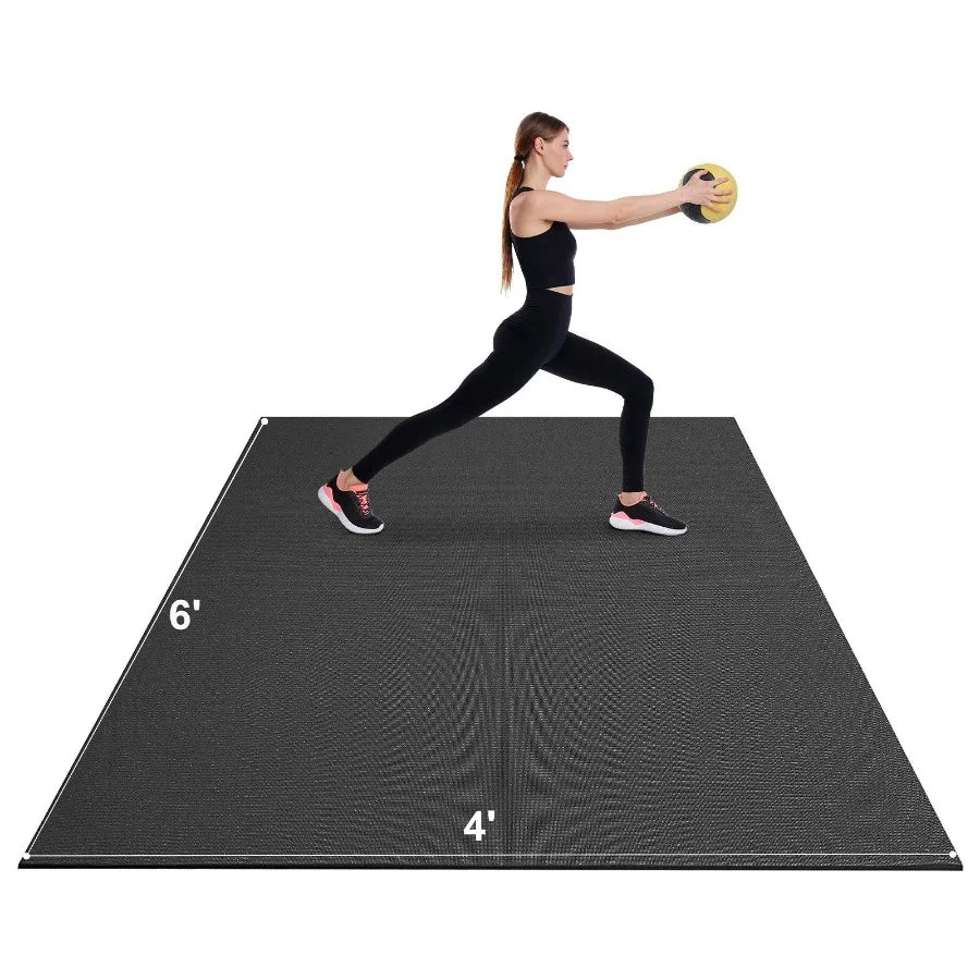 Exercise Mat Non Slip High Density Premium Yoga Mat Exercise Yoga Mat for Men Women Fitness Exercise Mat with Bag Carry Strap