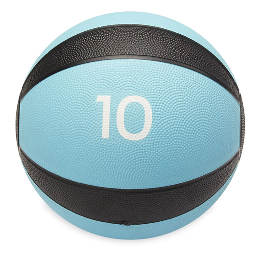 Textured Rubber Medicine Ball 10lb 15lb, Non-Slip Grip for Strength Training Core Workouts Gym Home