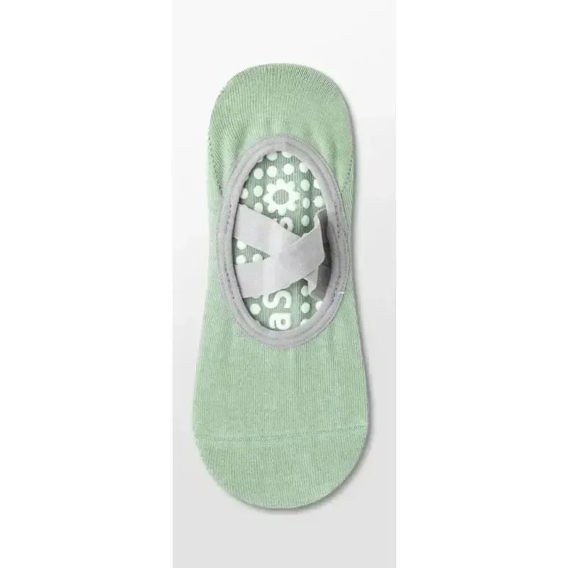 Yoga Sock Non-Slip Woman Socks Sports Fitness Pilates Silicone Breathable Summer Bandage Dance Ballet Solid Cycling Running