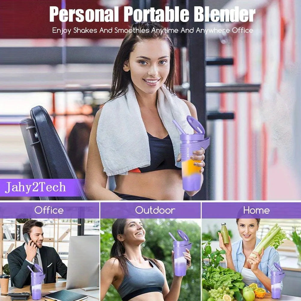 Portable Blender, Blender for Shakes and Smoothies Rechargeable Personal Blender, Mini Blender with Ultra Sharp Four Blades