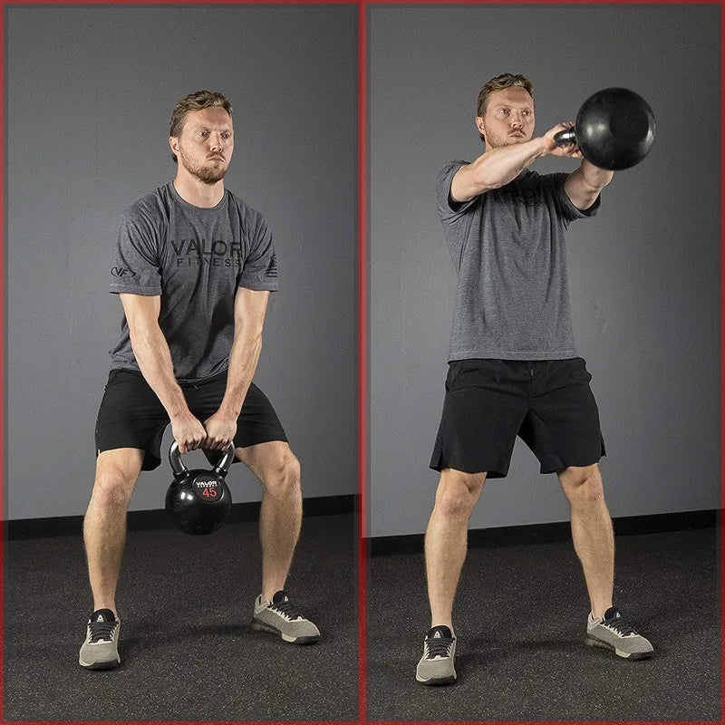 Fitness Chrome Kettle Bell Weights with Knurled Kettlebell Handle Kettlebells for Men & Women