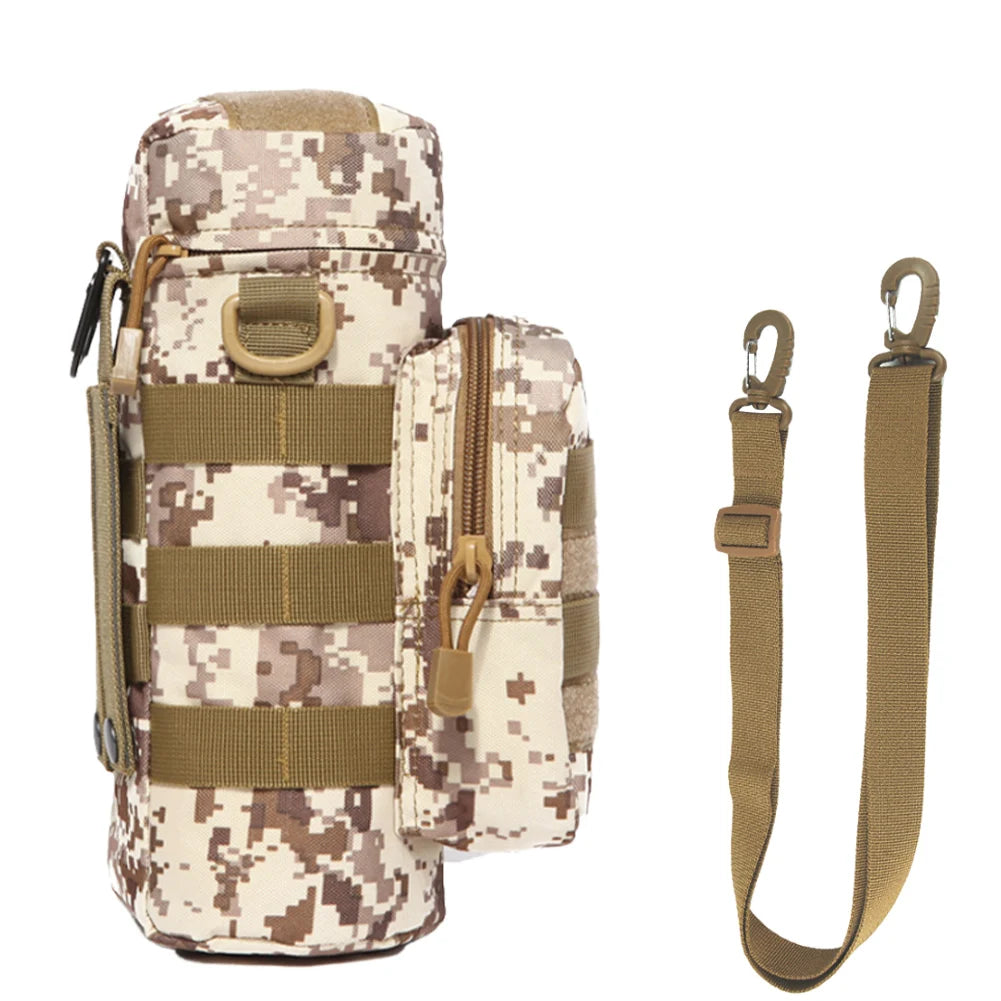 Water Bottle Holder with Phone Pocket Water Bottle Pouch Holder with Adjustable Strap Water Bottle Sling Bag Fits Up To 32 Oz