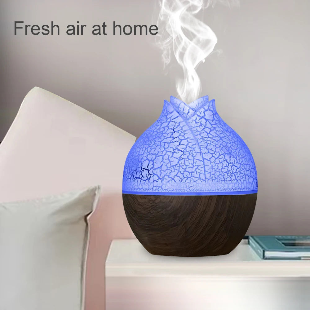 Sleek Modern Humidifier  Touch-Activated LED Diffuser, 130ml Compact USB Design for Minimalist Bedrooms or Desks