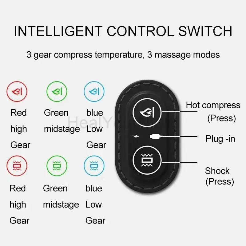 Waist Pillow Back Massage Protection Pad Massage Lying Flat Waist Relief Waist Support Heating Vibrating Back Massager