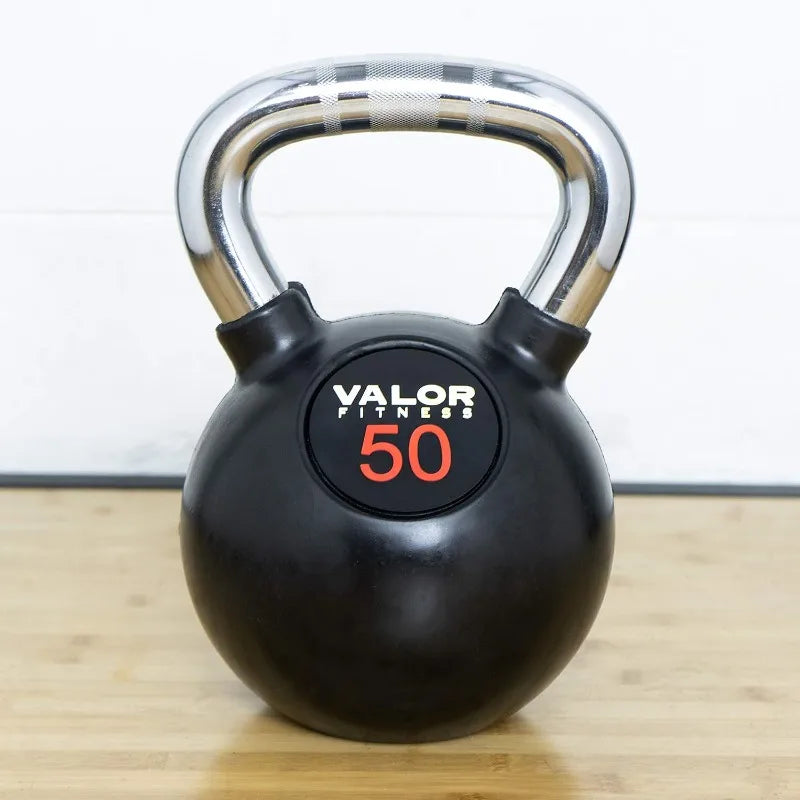 Fitness Chrome Kettle Bell Weights with Knurled Kettlebell Handle Kettlebells for Men & Women