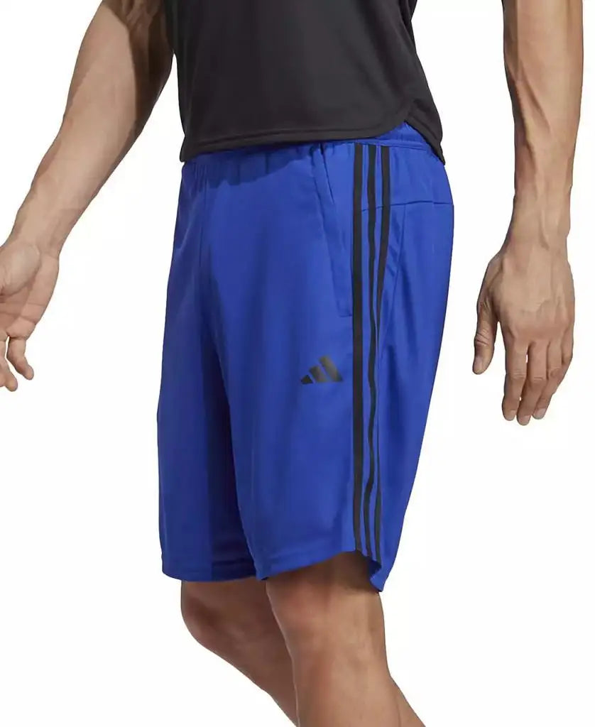Men's 10 Inch Classic Fit 3-Stripes Breathable  Training Shorts Sportswear Accessories