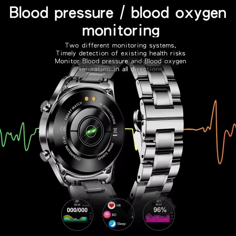 Smart Watch Men Fashion Full Touch Luxury Bluetooth Call Smart Watches Men Waterproof Sport Fitness Smartwatch For Men 2025