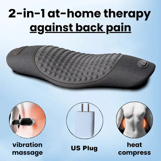 Waist Pillow Back Massage Protection Pad Massage Lying Flat Waist Relief Waist Support Heating Vibrating Back Massager
